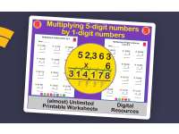 Multiply a 5-digit by a 1-digit number using the Standard Algorithm preview