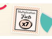 Multiply by 7 Worksheets with Answer Keys preview