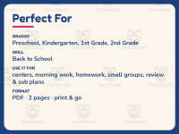 My Address Write and Draw Worksheet – K-2nd Grade Back to School preview 6