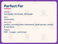 My Culture Worksheet – 3rd Grade Community Practice preview 6