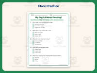 My Dog Is Always Sleeping Reading Comprehension Worksheet – 1st Grade preview 7