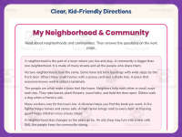 My Neighborhood Worksheet – 3rd Grade Community & People Practice preview 4