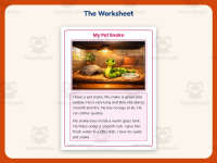 My Pet Snake Reading Comprehension Worksheet – Kindergarten Practice preview 2