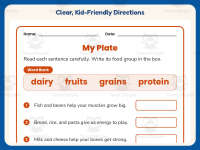My Plate Drawing Worksheet – 2nd Grade Health and Nutrition Practice preview 4