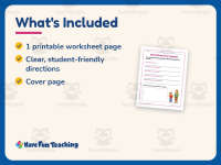 My Teacher Worksheet – 2nd Grade Back to School & Character Education preview 5