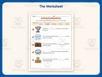 Natural Disasters Fill in the Blanks Worksheet – 2nd Grade Weather preview 2