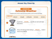 Natural Disasters Fill in the Blanks Worksheet – 2nd Grade Weather preview 7