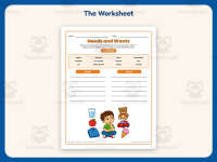 Needs and Wants Sorting Worksheet – 2nd Grade Environments & Resources preview 2