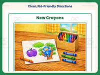 New Crayons Reading Comprehension Worksheet – 1st Grade Art Practice preview 4