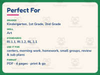 New Crayons Reading Comprehension Worksheet – 1st Grade Art Practice preview 6
