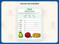 New Year’s Words Worksheet – 2nd Grade New Years Practice + Answer Key preview 3
