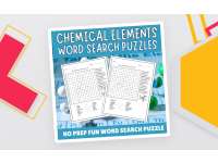 No Prep Chemical Elements Word Search, Chemistry Vocabulary Activity preview
