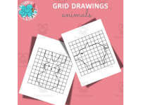 NO PREP Grid drawings - animals Ready to print Early finishers preview 3