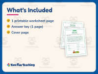 Noun Town Worksheet – 2nd Grade Nouns Practice + Answer Key preview 5