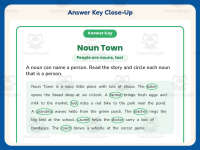 Noun Town Worksheet – 2nd Grade Nouns Practice + Answer Key preview 7