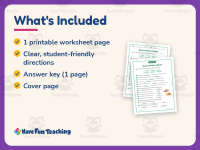 Nouns Fill in the Blanks Worksheet – 3rd Grade Grammar Practice preview 5