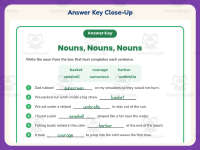 Nouns Fill in the Blanks Worksheet – 3rd Grade Grammar Practice preview 7