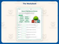 Nouns That Name a Person Worksheet – 2nd Grade Grammar Practice preview 2