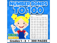 Number Bonds to 100 Worksheets | Addition Practice for Grades 1–3 preview