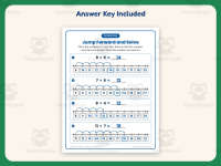Number Line Jump Forward and Solve Worksheet – 1st Grade Addition preview 3