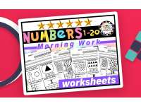Number of the Day | Numbers 1-20 Worksheets for Kindergarten | Numbers preview