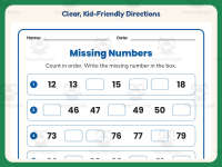 Number Ordering Worksheet – 1st Grade Counting & Ordering Numbers preview 4