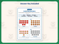Number Recognition Worksheet – 1st Grade Counting Practice preview 3
