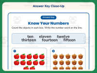 Number Recognition Worksheet – 1st Grade Counting Practice preview 7