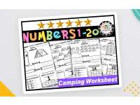 Numbers Counting 1 to 20 Worksheets | Kindergarten Math Number preview