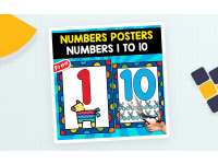 NUMBERS POSTERS | NUMBERS 1 TO 10 | FREE RESOURCE preview