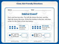 Odd Even Worksheet – 2nd Grade Even and Odd Practice + Answer Key preview 4