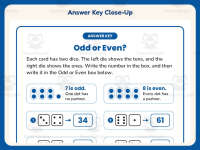 Odd Even Worksheet – 2nd Grade Even and Odd Practice + Answer Key preview 7