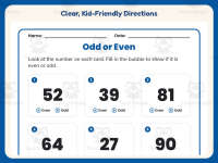 Odd or Even Worksheet – 2nd Grade Even and Odd Practice + Answer Key preview 4
