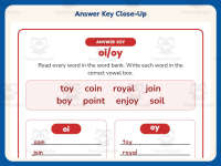 OI OY Worksheet – 2nd Grade Digraphs & Vowels Practice + Answer Key preview 7