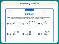 One Digit Divisor Division Worksheet – 4th Grade Math Practice preview 7