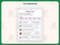 One to One Reading Words Worksheet – 1st Grade Fluency Practice preview 2