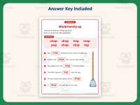 OP Word Family Worksheet – 1st Grade Word Families Practice preview 3