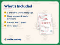 OP Word Family Worksheet – 1st Grade Word Families Practice preview 5
