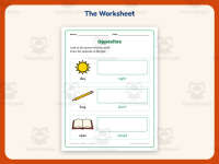 Opposites Drawings Worksheet – Kindergarten Antonyms Practice preview 2