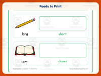Opposites Drawings Worksheet – Kindergarten Antonyms Practice preview 7