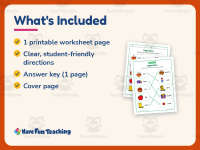 Opposites Matching Worksheet – Kindergarten Grammar Practice preview 5