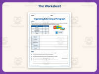 Organizing Data Using a Pictograph Worksheet – 3rd Grade Graphing preview 2