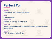 Organizing Measurements Worksheet – 3rd Grade Graphing Practice preview 6