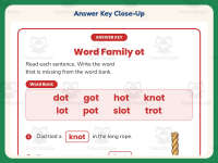 OT Word Family Worksheet – 1st Grade Word Families Practice preview 7