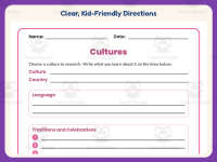 Other Cultures Worksheet – 3rd Grade Community & People Practice preview 4