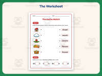 OU OW Matching Game Worksheet – 1st-4th Grade Digraphs & Vowels preview 2