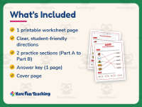 OU OW Matching Game Worksheet – 1st-4th Grade Digraphs & Vowels preview 5