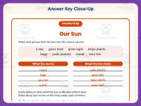 Our Sun Worksheet – 3rd Grade Solar System & Space Practice preview 7