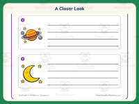 Outer Space Sentences Worksheet – 1st Grade Science Practice preview 3
