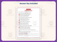 Panda and Tiger Reading Comprehension Worksheet – 3rd Grade Animals preview 3